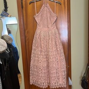 COPY - ASOS -Dress in lace in light pink
